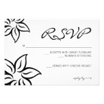 RSVP | Flowered |white Custom Invites