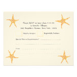 RSVP Wedding Citrus Orange Starfish Invites