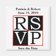 RSVP Wedding Magnet
