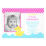 Rubber Duck Birthday Invitations