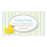 Rubber Ducky Play Date Card Business Card Templates