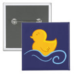 rubber ducky with waves button buttons