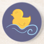 rubber ducky with waves coaster coasters