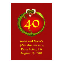 Ruby 40th Anniversary Invite