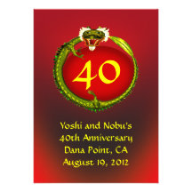 Ruby 40th Anniversary Invite