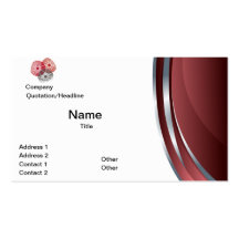 Ruby Abstract Business Card Template