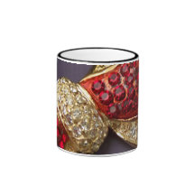 Ruby Rhinestone Bow Mug