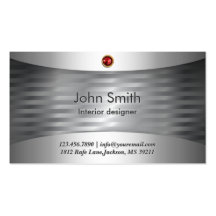 Ruby Stone Steel Interiors Business Card