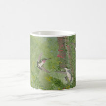 Ruby-throats in Fall Mug
