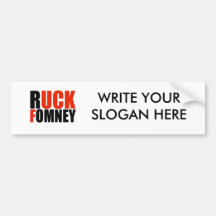 RUCK FOMNEY- BUMPER STICKERS