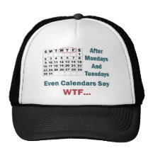Rude Calendar Full Mesh Hats