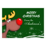 Rudolf Christmas Greeting Card Invite