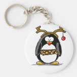 Rudolph penguin key chains