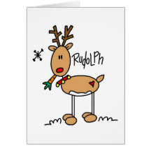 Rudolph The Red Nosed Reigndeer Card
