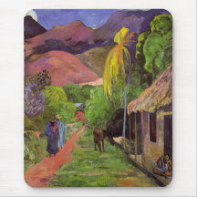 'Rue de Tahiti' - Paul Gauguin Mousepad