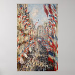 Rue Montorgueil, 30th of June 1878 - Claude Monet Print