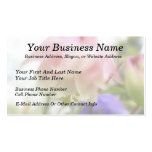 Ruffled Pink Aquilegia (Columbine) Business Card Templates