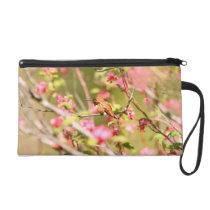 Rufous Hummingbird and Flowers bagettes bags