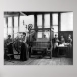 Rug Weaving in Virginia, ca. 1900 Poster