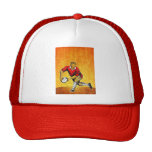 rugby player passing ball hats