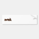 rugby player scrum metal texture bumper sticker
