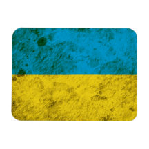 Rugged Ukrainian Flag Flexible Magnets