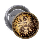 Rugged Yin Yang Roses Pin