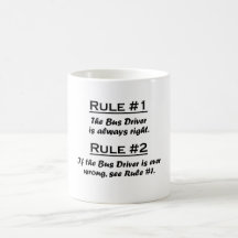 Rule Bus Driver Coffee Mugs