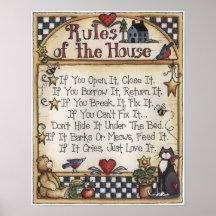 Rules of the House poster