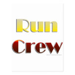 Run Crew (Text Only) Post Card