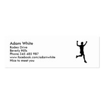 Runner running business card templates