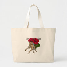 Running for the roses tote bag