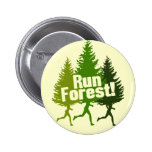 Running Forest Pinback Buttons