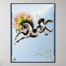 Running Horse Poster