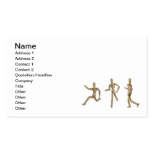 Running Jogging Walking Business Card