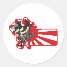 Running Samurai Sticker