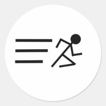 Running Stickman Sticker