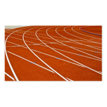 running track business card templates