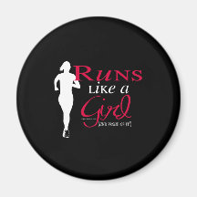 Runs Like a Girl Magnet