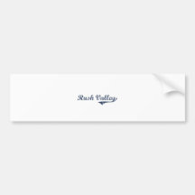 Rush Valley Utah Classic Design Bumper Sticker