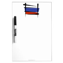 Russia Brush Flag Dry-Erase Board