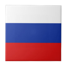 Russia Flag Ceramic Tile