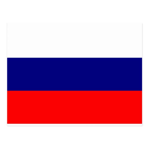 Russia Flag Postcard