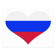 Russia flag postcards