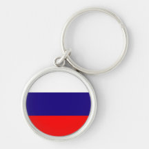 Russia flag premium keychain