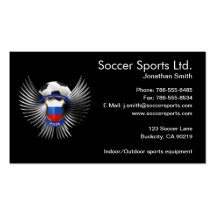 Russia Soccer Champions Business Card