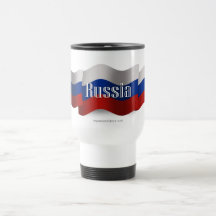 Russia Waving Flag Coffee Mug