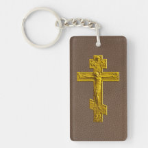 Russian orthodox cross acrylic key chains