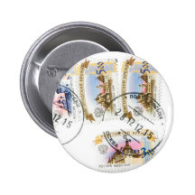 Russian stamps pinback button