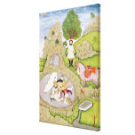 Rustam killing the White Demon Canvas Prints